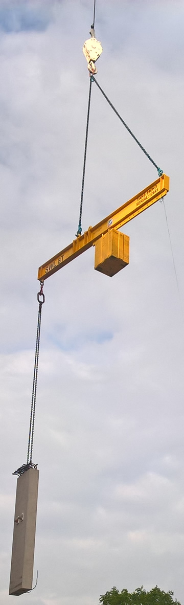 8 tonne overhang beams 2m reach